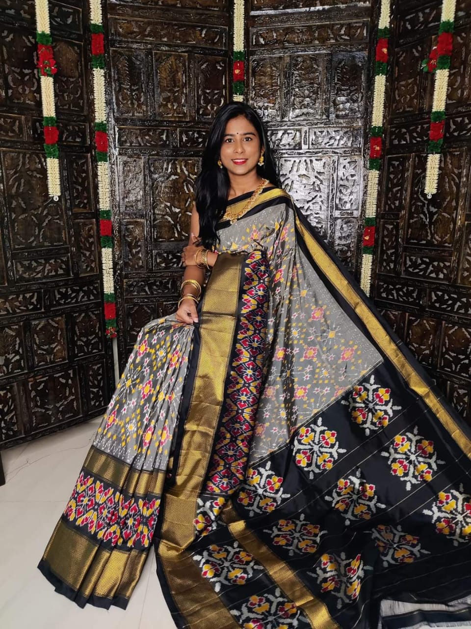 Pochampally Ikkat And Dolla Silk Patola Sarees