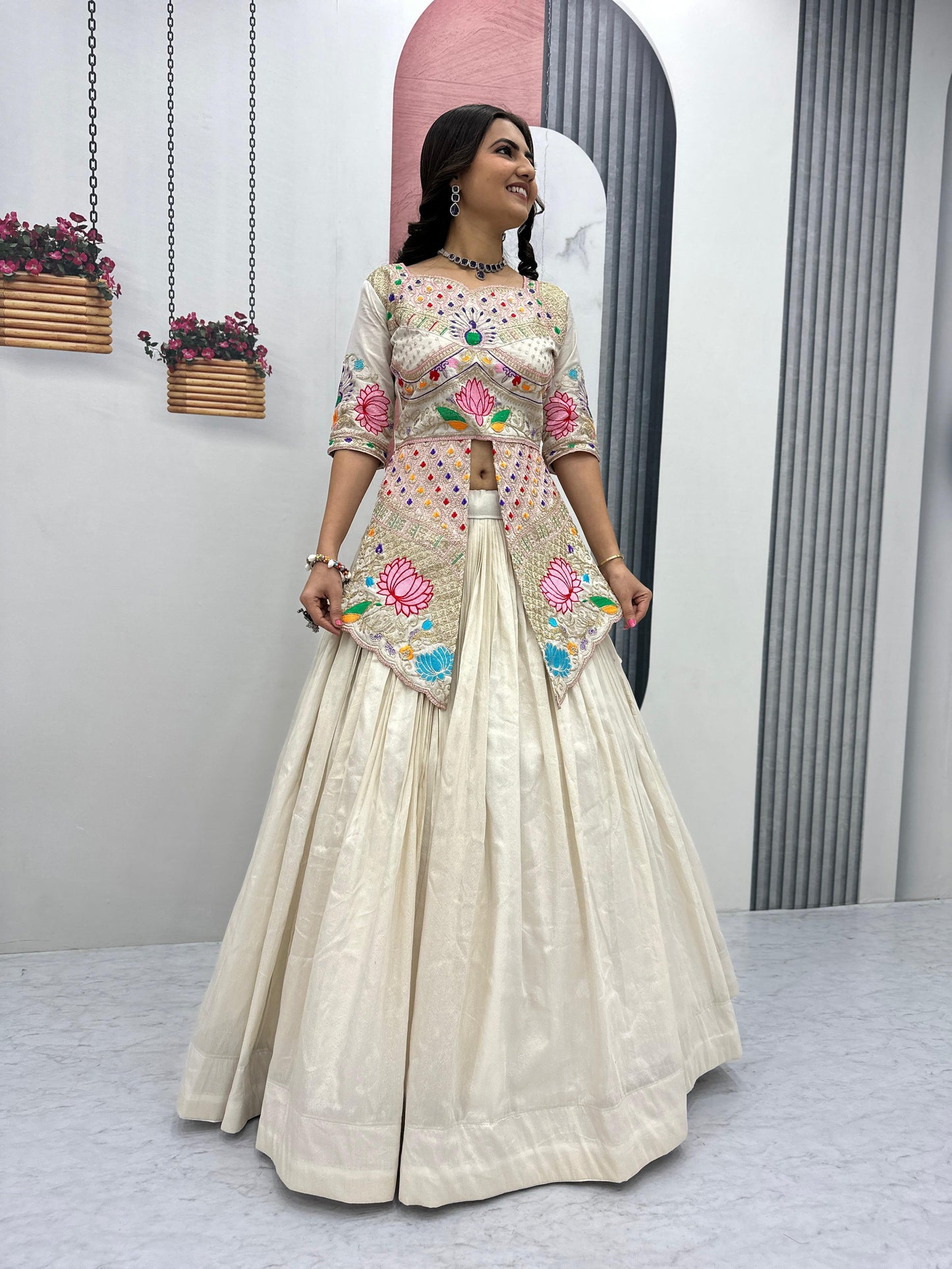 Simar Cosmos Embroidery Lehenga Set