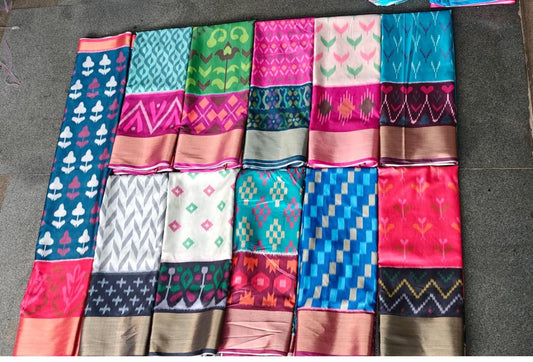 Pochampally Ikkat Pattu Silk Saree