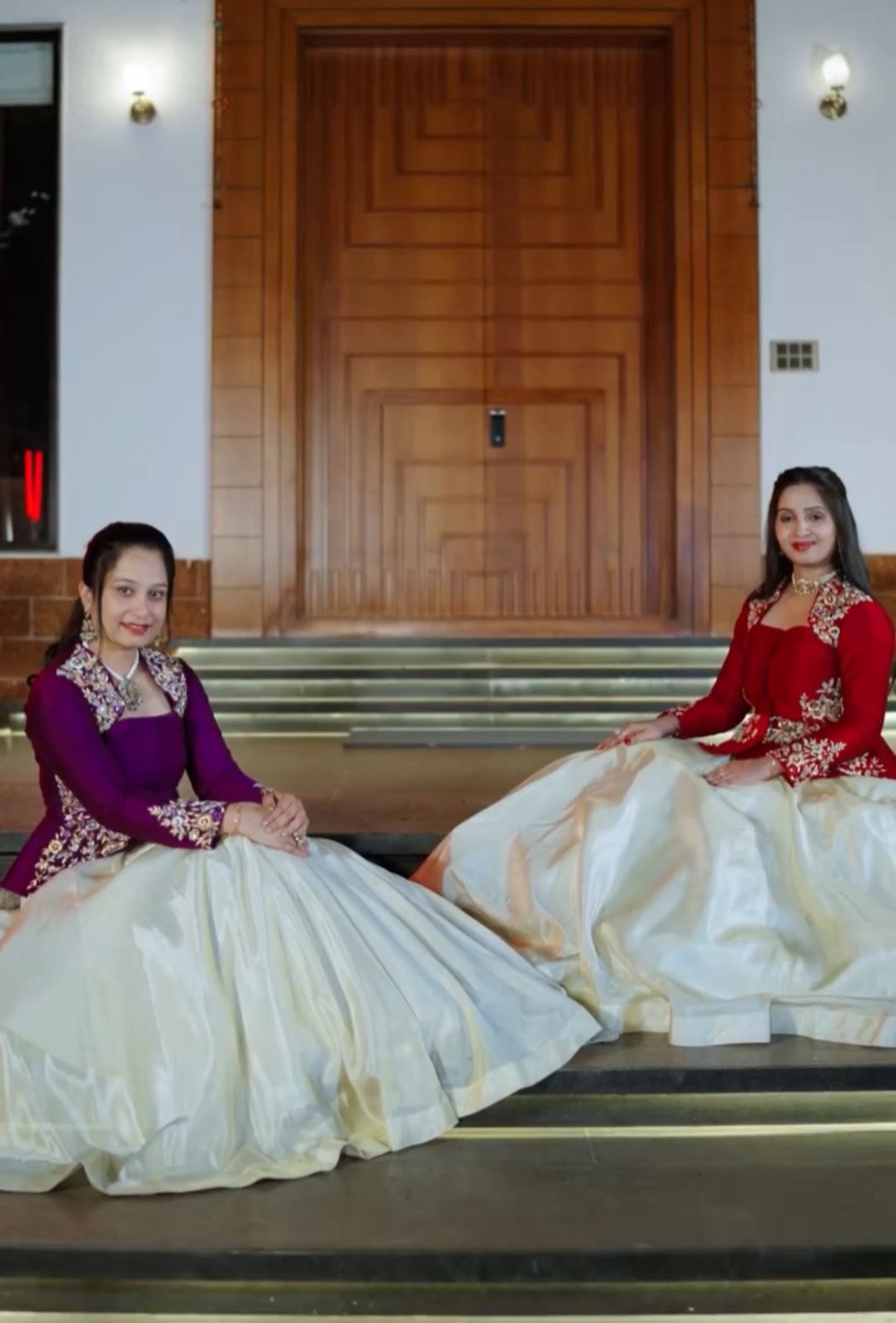 Pure Chinon Embroidery Lehenga Set