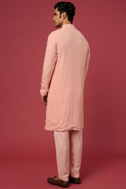 Mens Geometric Embroidered Kurta Pyjama Set, indian kurta pajama set for men indian wedding wear outfits