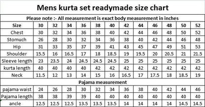 Mens Handmade Embroidered Waistcoat Set: Cotton Kurta Pajama