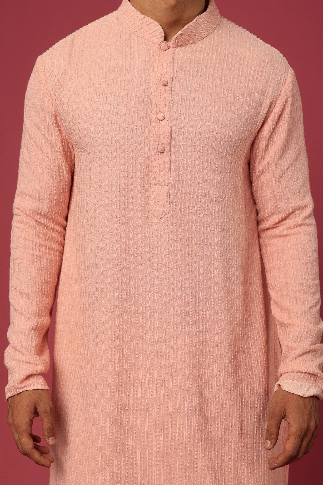 Mens Geometric Embroidered Kurta Pyjama Set, indian kurta pajama set for men indian wedding wear outfits