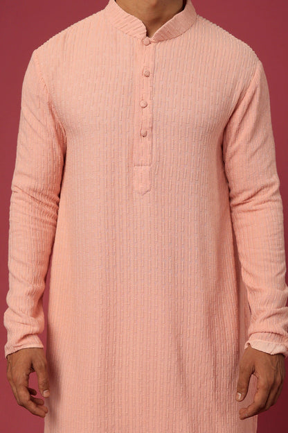 Mens Geometric Embroidered Kurta Pyjama Set, indian kurta pajama set for men indian wedding wear outfits