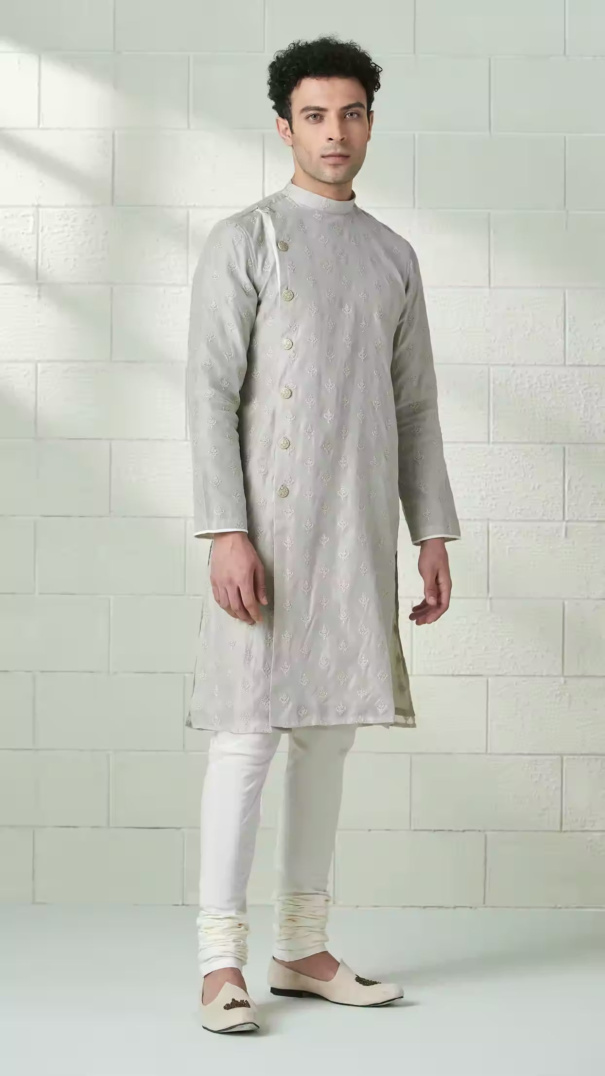 Handmade costom fit Georgette embroidery Kurta Churidar Set for indian wedding wear.