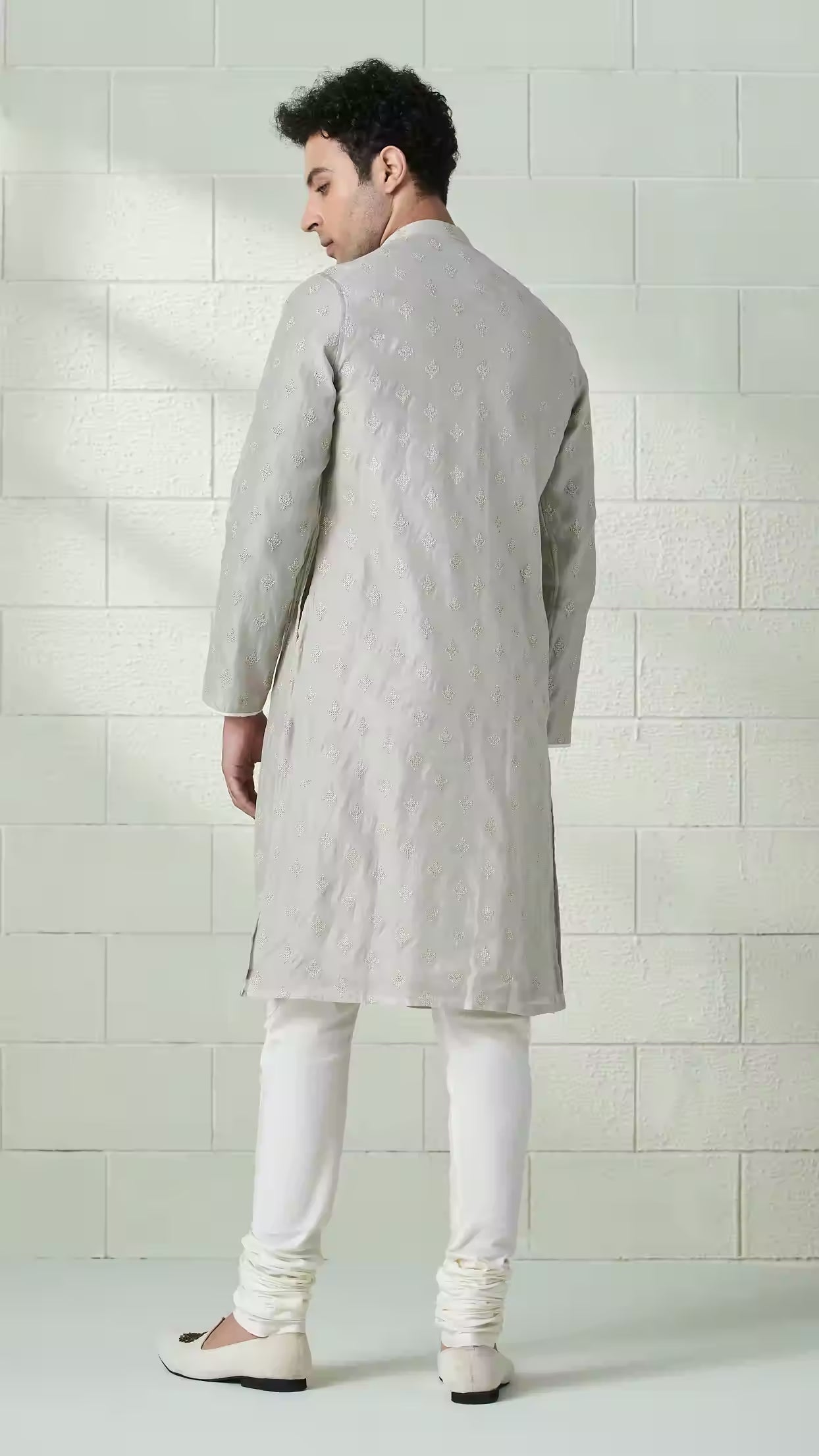 Handmade costom fit Georgette embroidery Kurta Churidar Set for indian wedding wear.