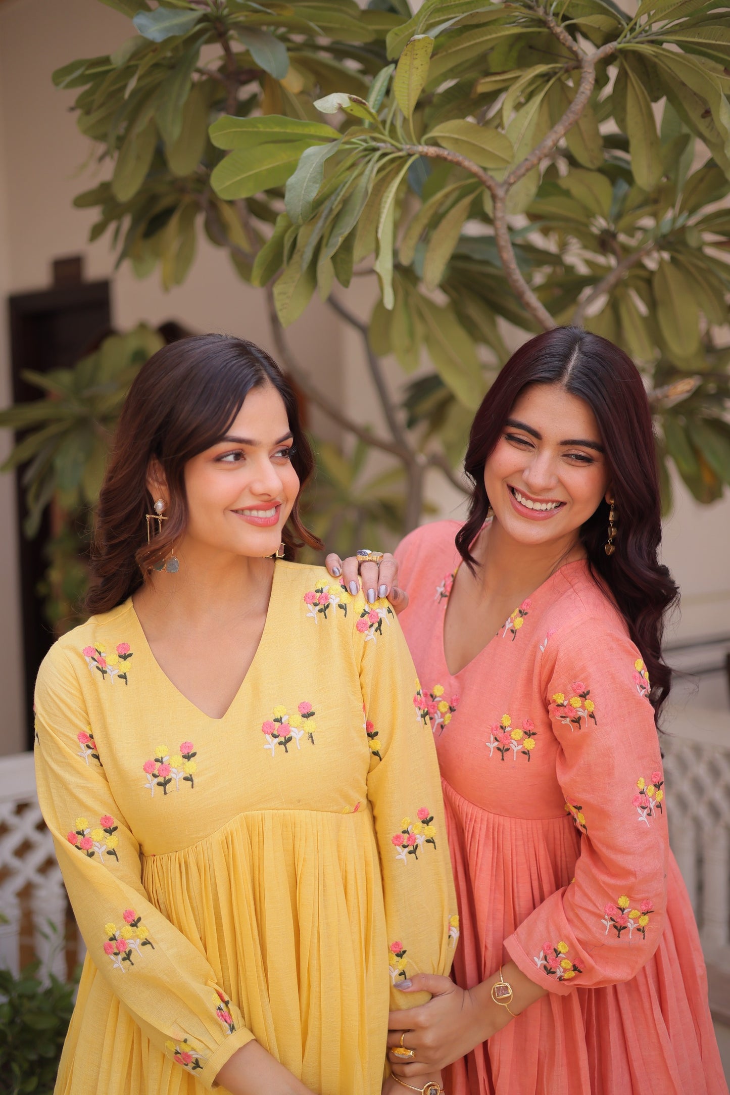 Women’s Cotton Embroidered Kurti Pant Set