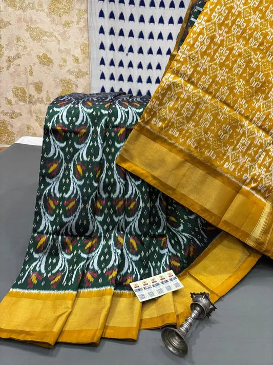 Pochampally Ikkat Pattu Silk Saree
