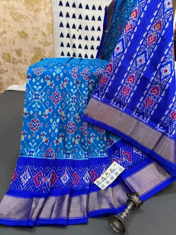 Pochampally Ikkat Pattu Silk Saree