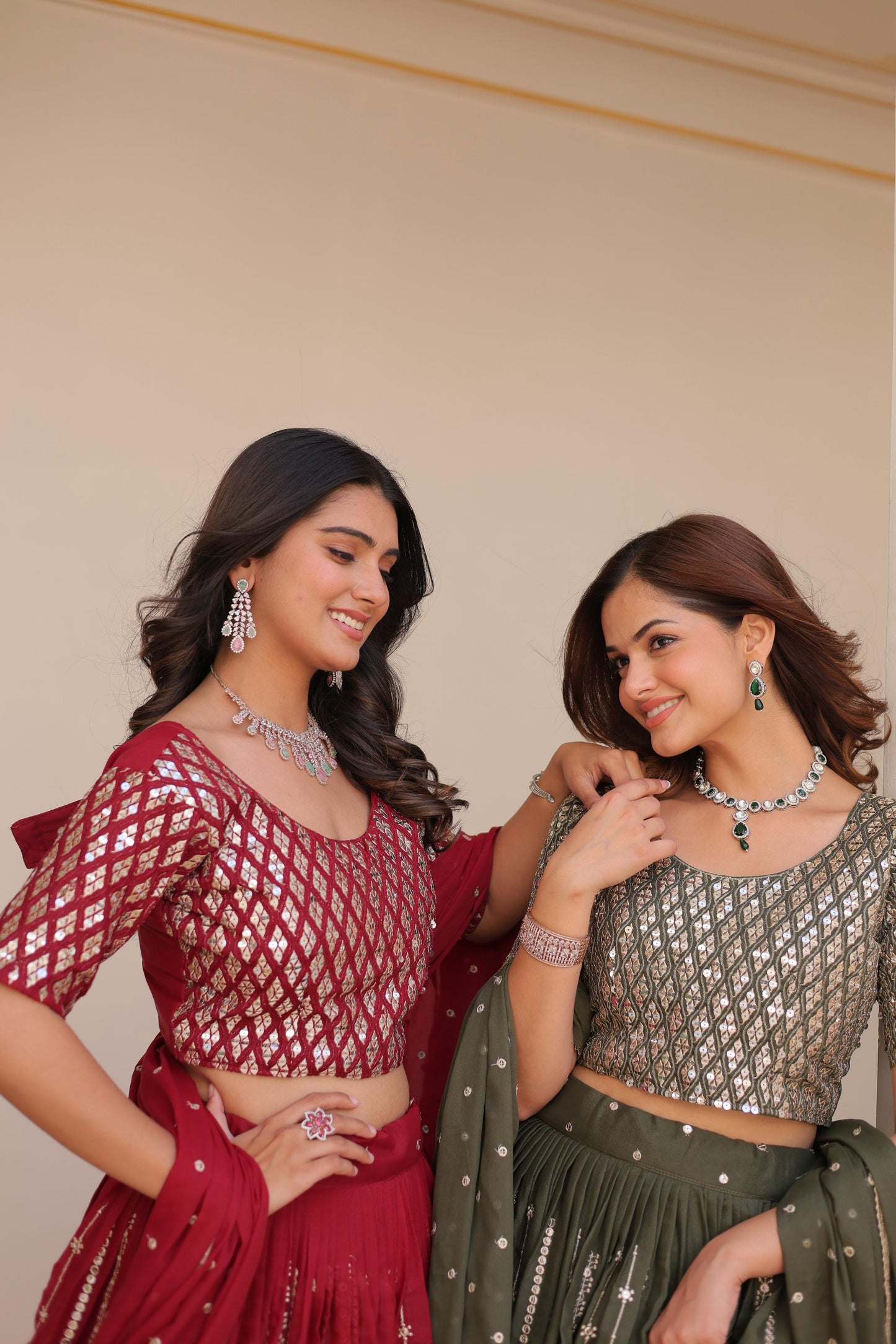 Women’s Pure Star Georgette Embroidered Lehenga Choli Set with Dupatta