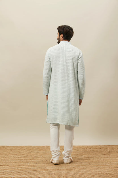 Handmade georgette embroidery Costom Fit Mens kurta Churidar set for indian wedding wear.
