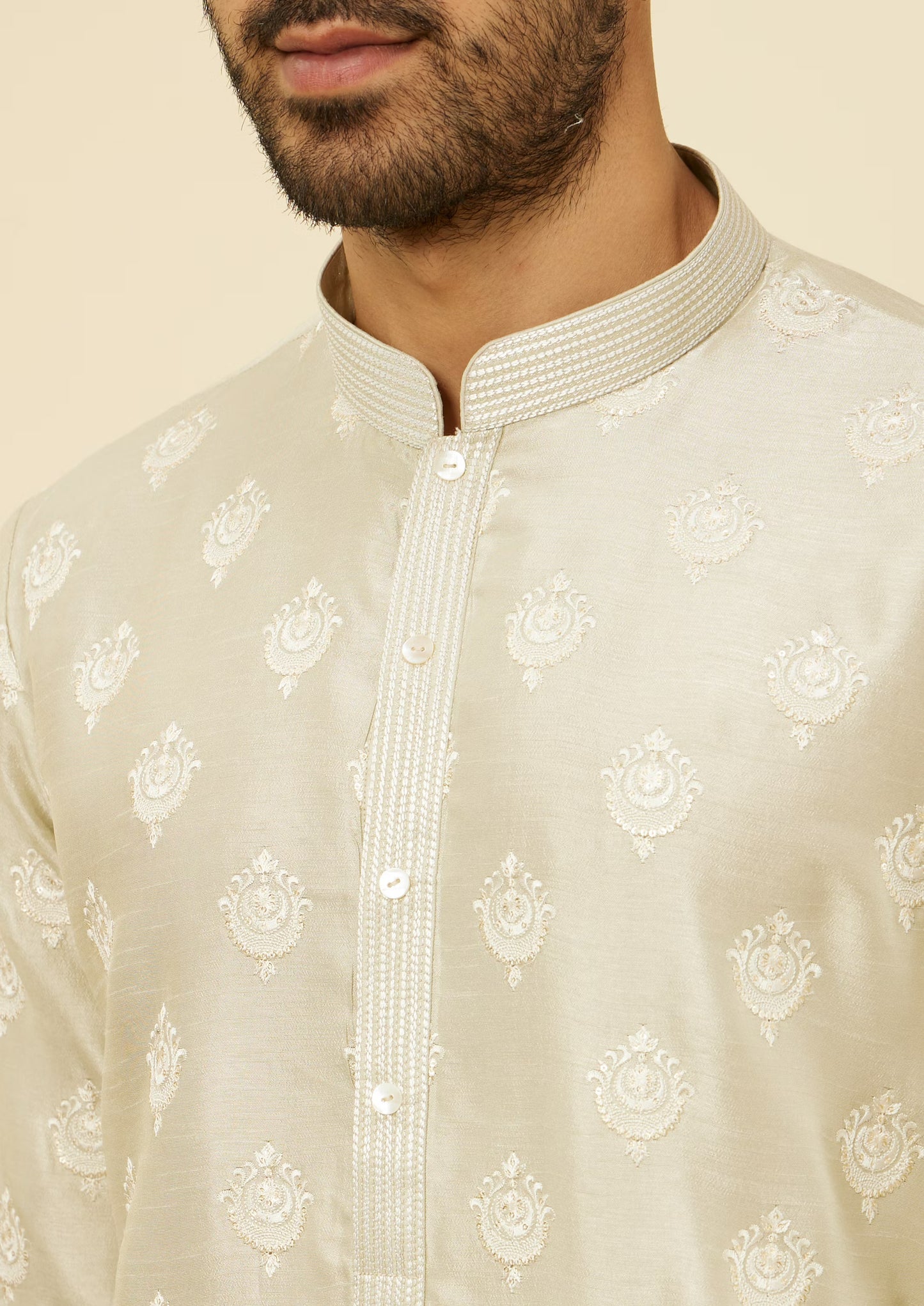 Handmade costom fit Measure silk embroidery Kurta Churidar Set for indian wedding wear.