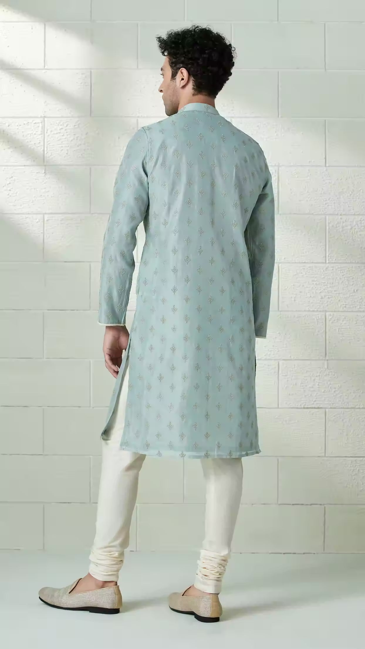 Handmade costom fit Georgette embroidery Kurta Churidar Set for indian wedding wear.