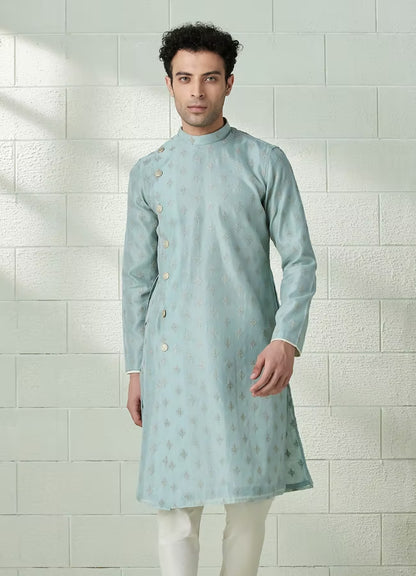 Handmade costom fit Georgette embroidery Kurta Churidar Set for indian wedding wear.