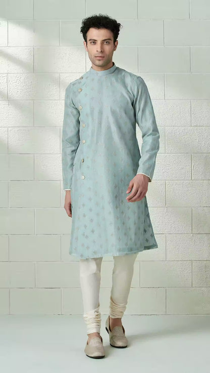 Handmade costom fit Georgette embroidery Kurta Churidar Set for indian wedding wear.