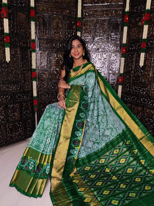 Pochampally Ikkat Pattu Silk Saree