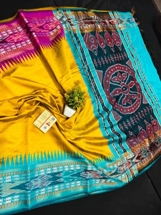Pochampally Ikkat Pattu Silk Saree