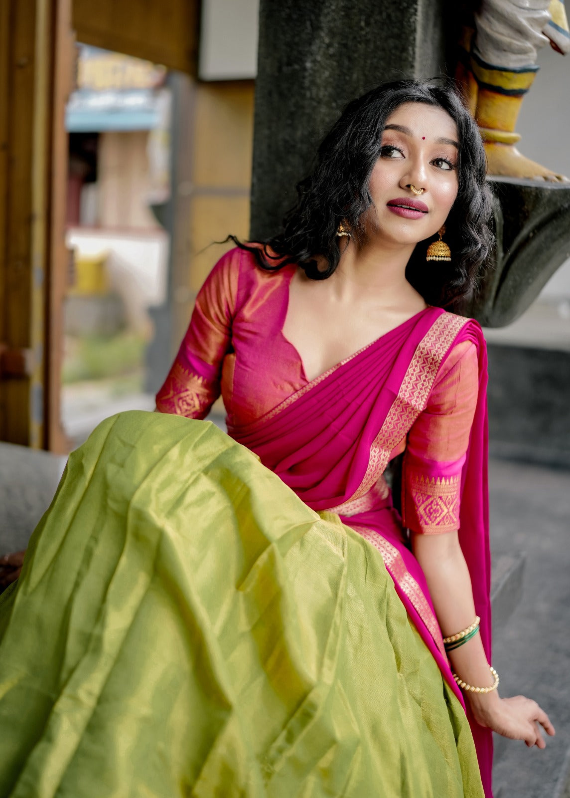 Kanchipuram Silk Zari Weave Lehenga Set