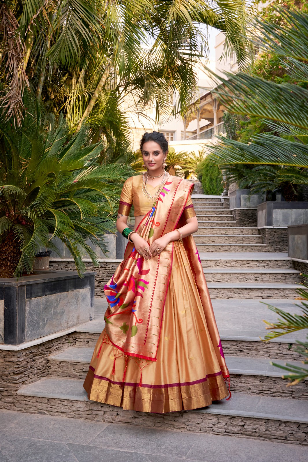 Paithani Jacquard Silk Lehenga Choli