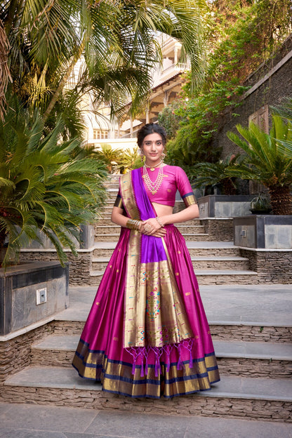 Paithani Jacquard Silk Lehenga Choli
