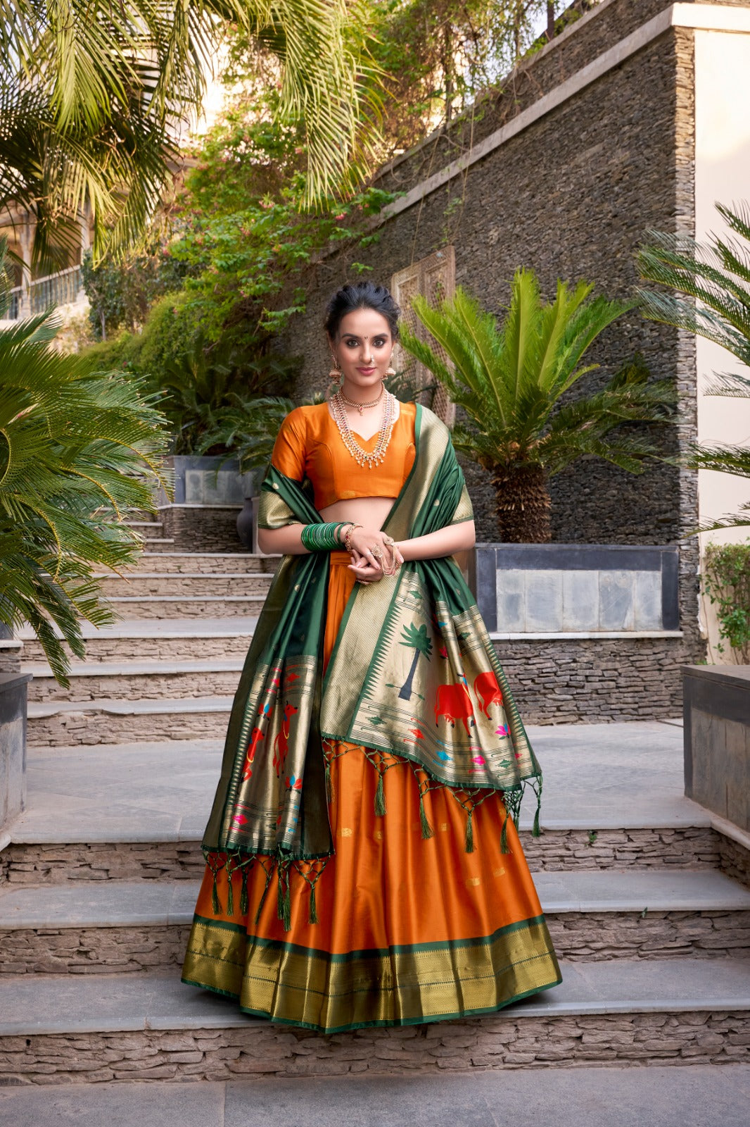 Paithani Jacquard Silk Lehenga Choli