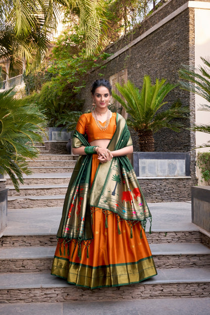 Paithani Jacquard Silk Lehenga Choli