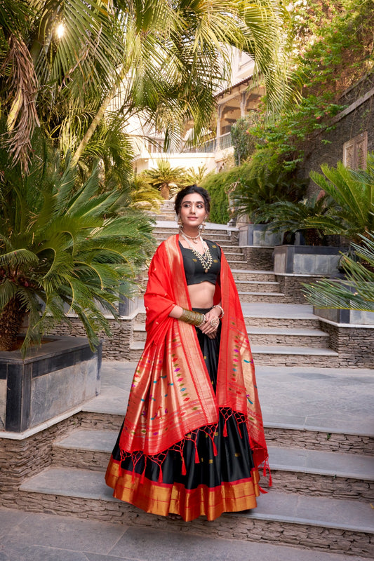 Paithani Jacquard Silk Lehenga Choli