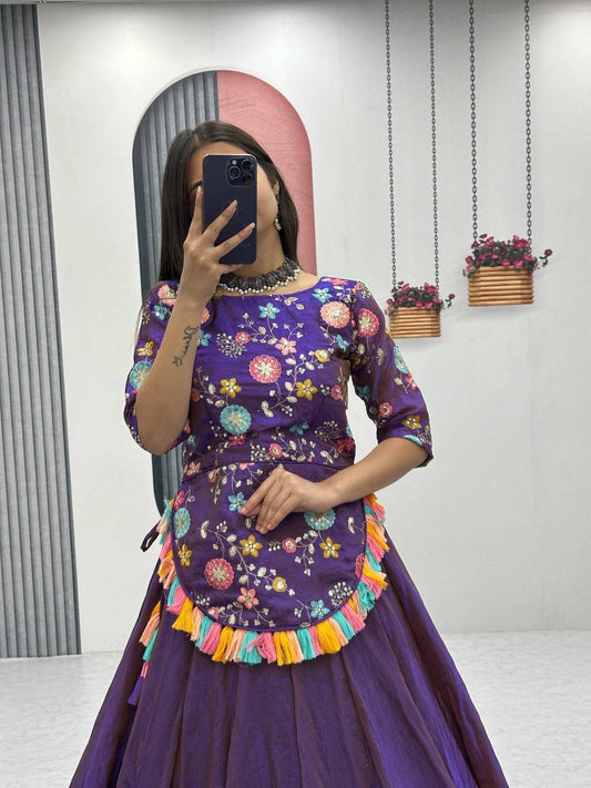 Fully Stitched Pure Fendy Lehenga Set with Heavy Thread & Sequence Work