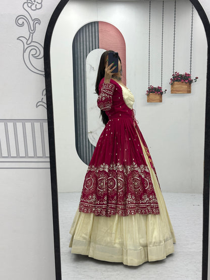 Simar Cosmos Lehenga Set with Shrug & Blouse