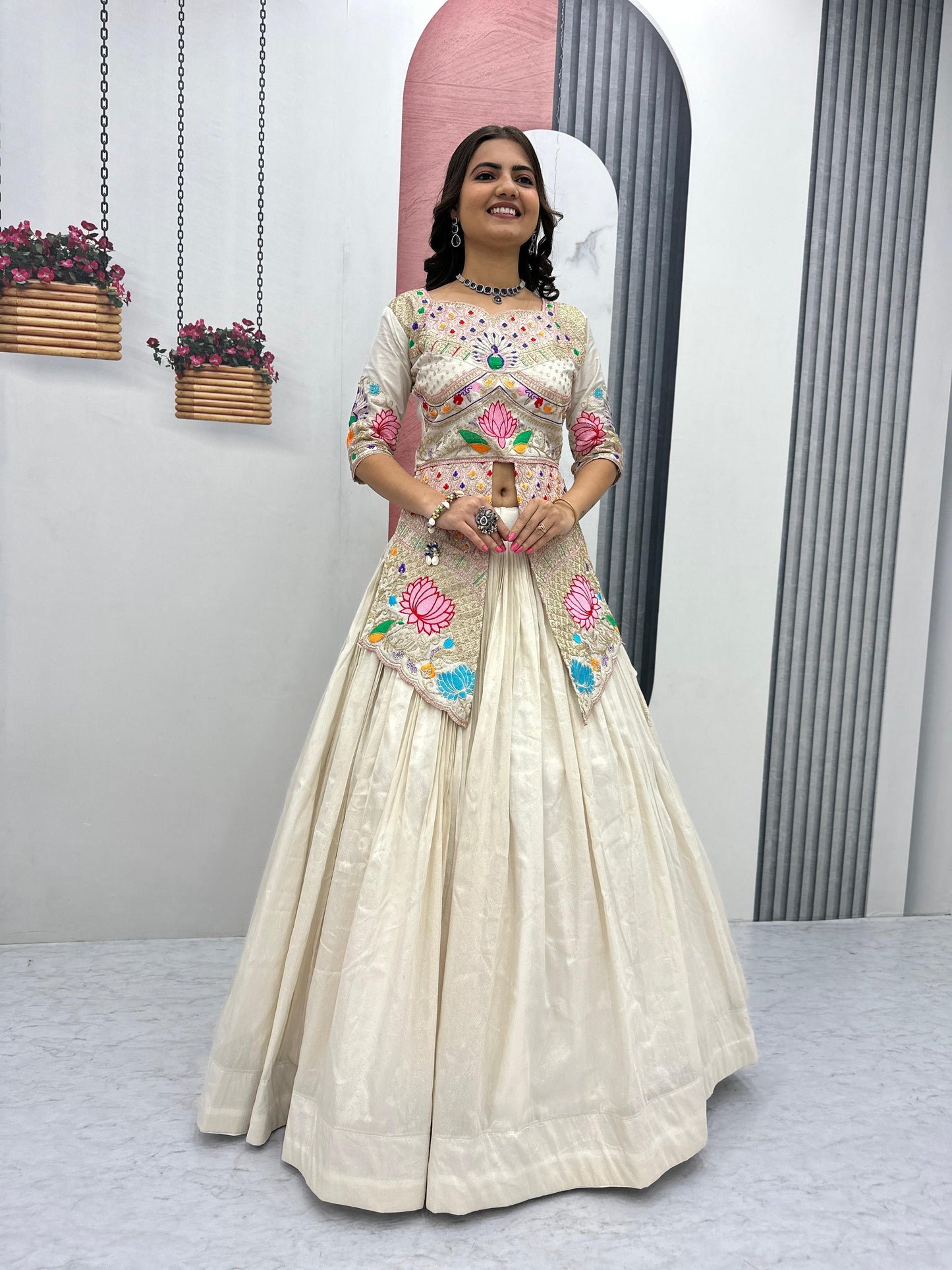Simar Cosmos Embroidery Lehenga Set