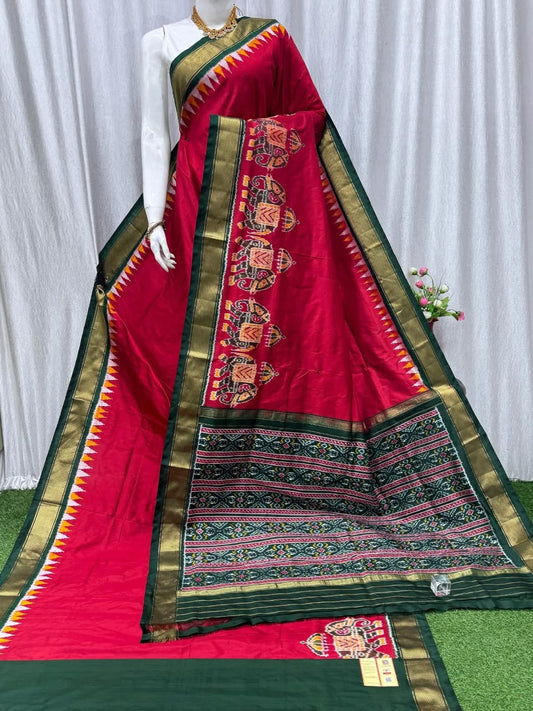 Pochampally Designer And Dolla Silk Fabric Sarees
