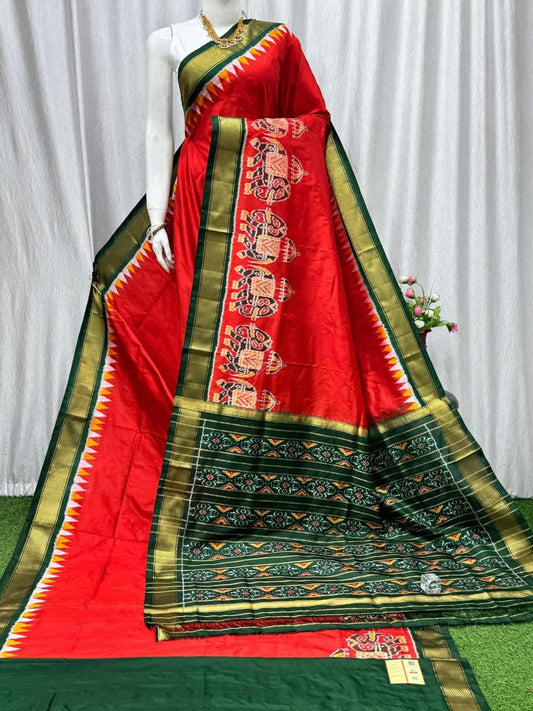 Pochampally Designer And Dolla Silk Fabric Sarees