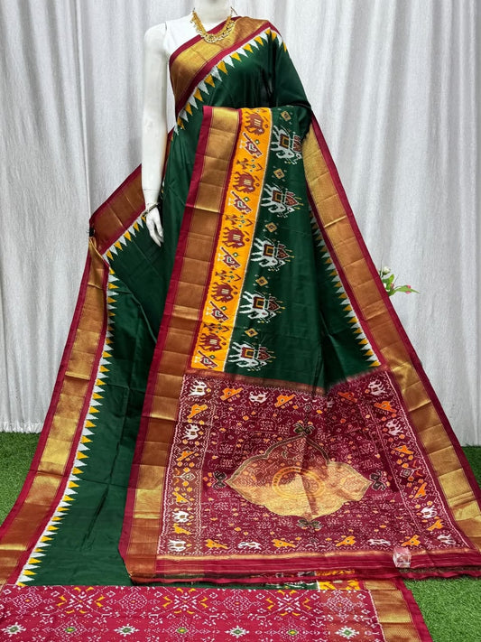 Pochampally Designer And Dolla Silk Fabric Sarees