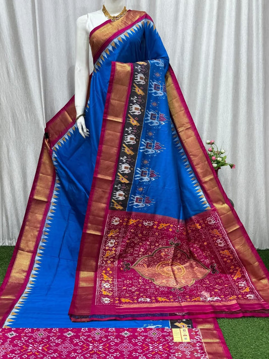Pochampally Designer And Dolla Silk Fabric Sarees