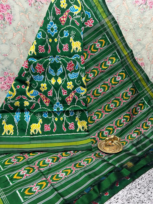 POCHAMMPALLI DESIGNER PRINTED AND & DOLLA SILK FABRIC SAREES