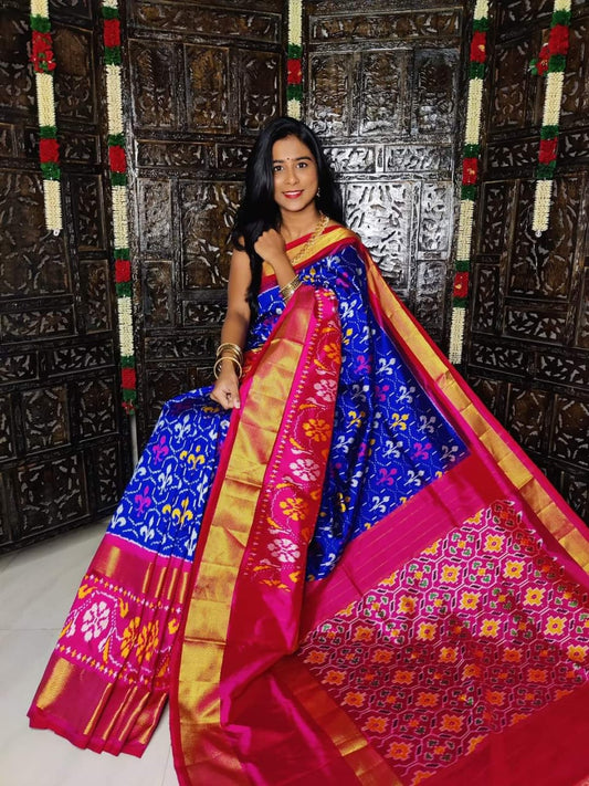 Pochampally Ikkat Pattu Silk Saree
