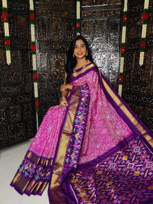 Pochampally Ikkat Pattu Silk Saree