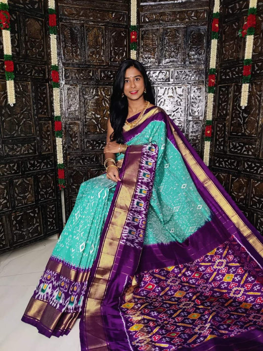 Pochampally Ikkat Pattu Silk Saree