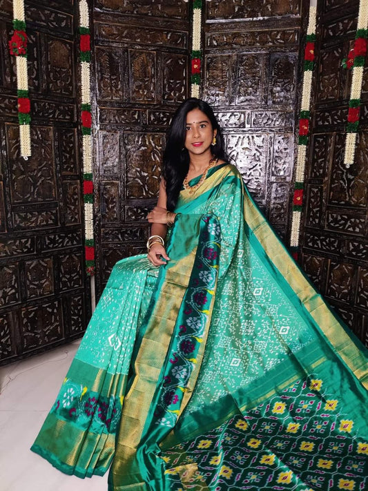 Pochampally Ikkat Pattu Silk Saree