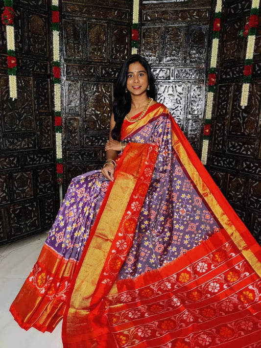 Pochampally Ikkat Pattu Silk Saree