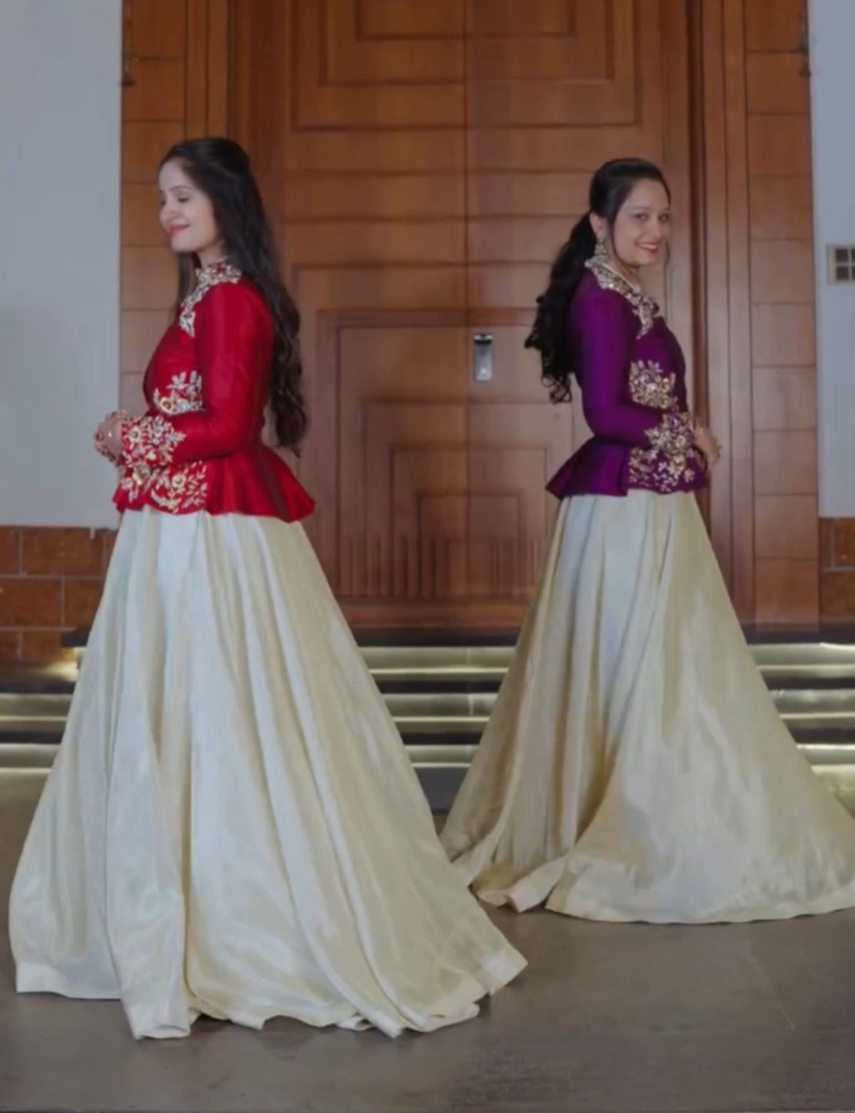 Pure Chinon Embroidery Lehenga Set