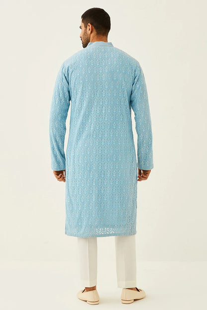 Rose Brown Chikankari Kurta Pyjama Set: Indian Wedding Outfit