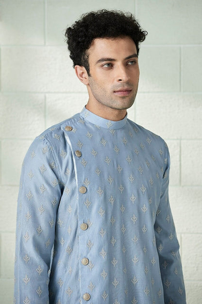 Handmade costom fit Georgette embroidery Kurta Churidar Set for indian wedding wear.