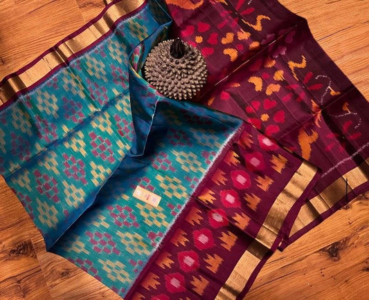 Pochampally Ikkat Pattu Silk Saree