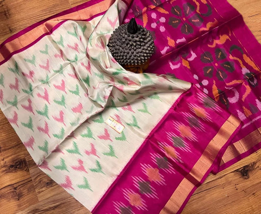 Pochampally Ikkat Pattu Silk Saree
