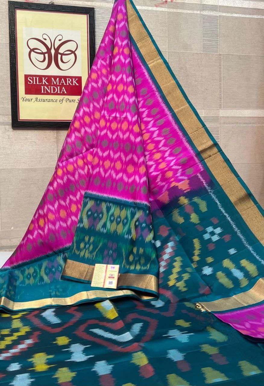 Pochampally Ikkat Pattu Silk Saree