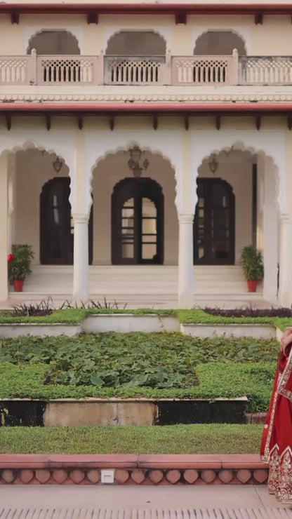 Women’s NC Vichitra Silk Sequins & Thread Embroidered Lehenga Choli Set with Dupatta