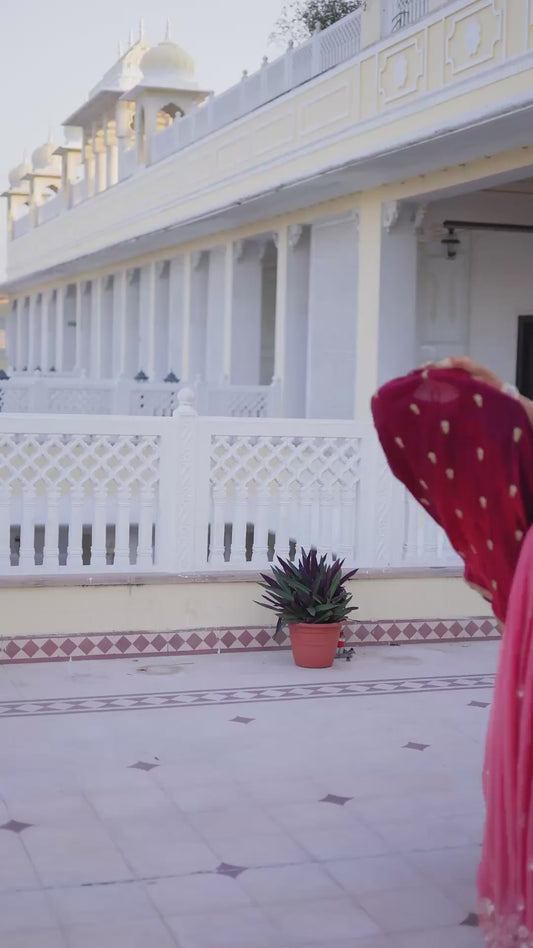 Women’s Fendi Silk Heavy Sequins & Zari Thread Embroidered Lehenga Choli Set with Dupatta