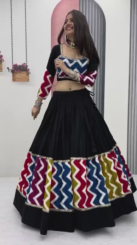 Women’s Pure Cotton Lehenga Choli Set with Dupatta