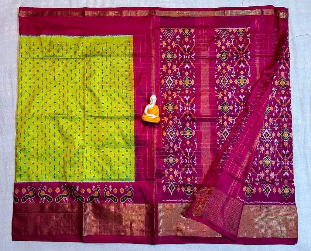 Twill Ikkat Designer And Dolla Silk Sarees